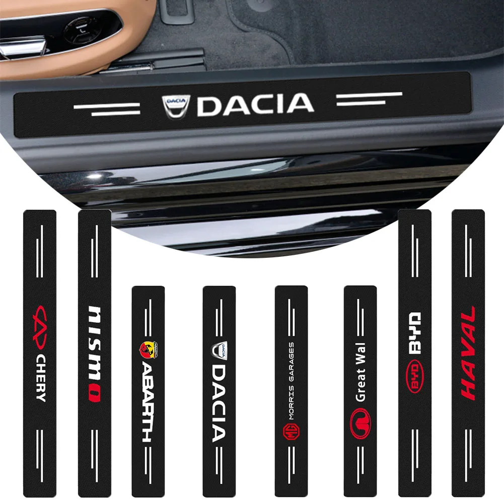 

Car Sticker Door Carbon Leather Fiber Sill Plate Car Decorative for Mercedes Benzs Amg W124 W211 W212 W210 W203 W204 W126 W168