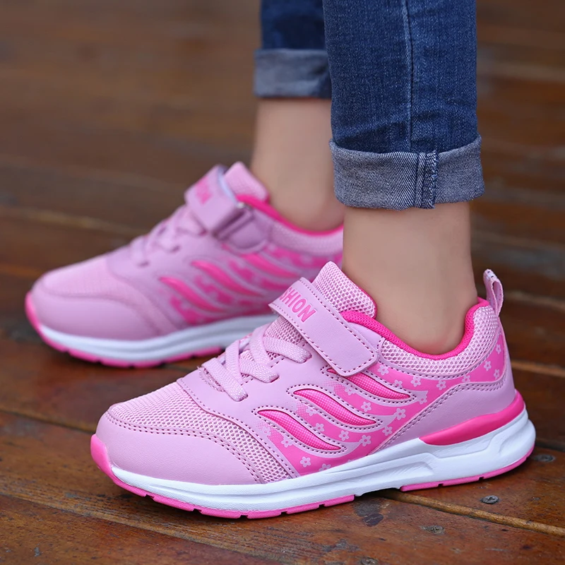 Autumn Hot Style Children Casual Shoes Breathable Mesh Sneakers Girls Flat Fashion Kids Sport Brand Trainer | Спорт и развлечения