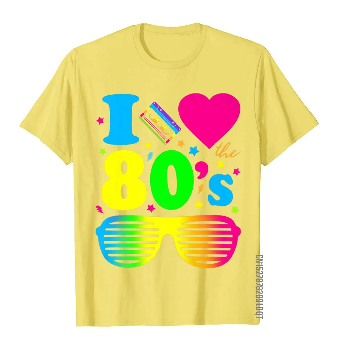 Мужская футболка с надписью I Love The 80s |