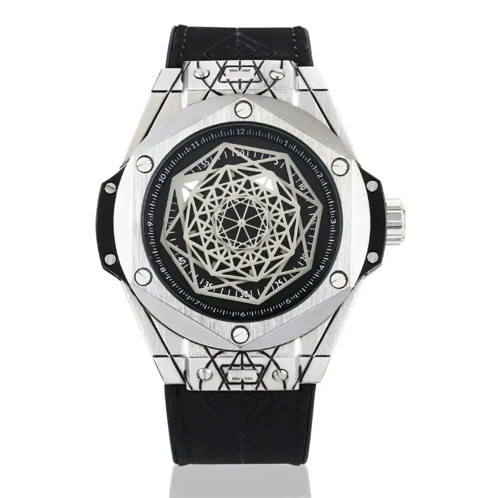 SB005 Швейцарские алмазные режущие японские MIYOTA Кварцевые rolexable модные персональные мужские часы светящиеся водонепроницаемые Relojes Hombre - Цвет: SB005