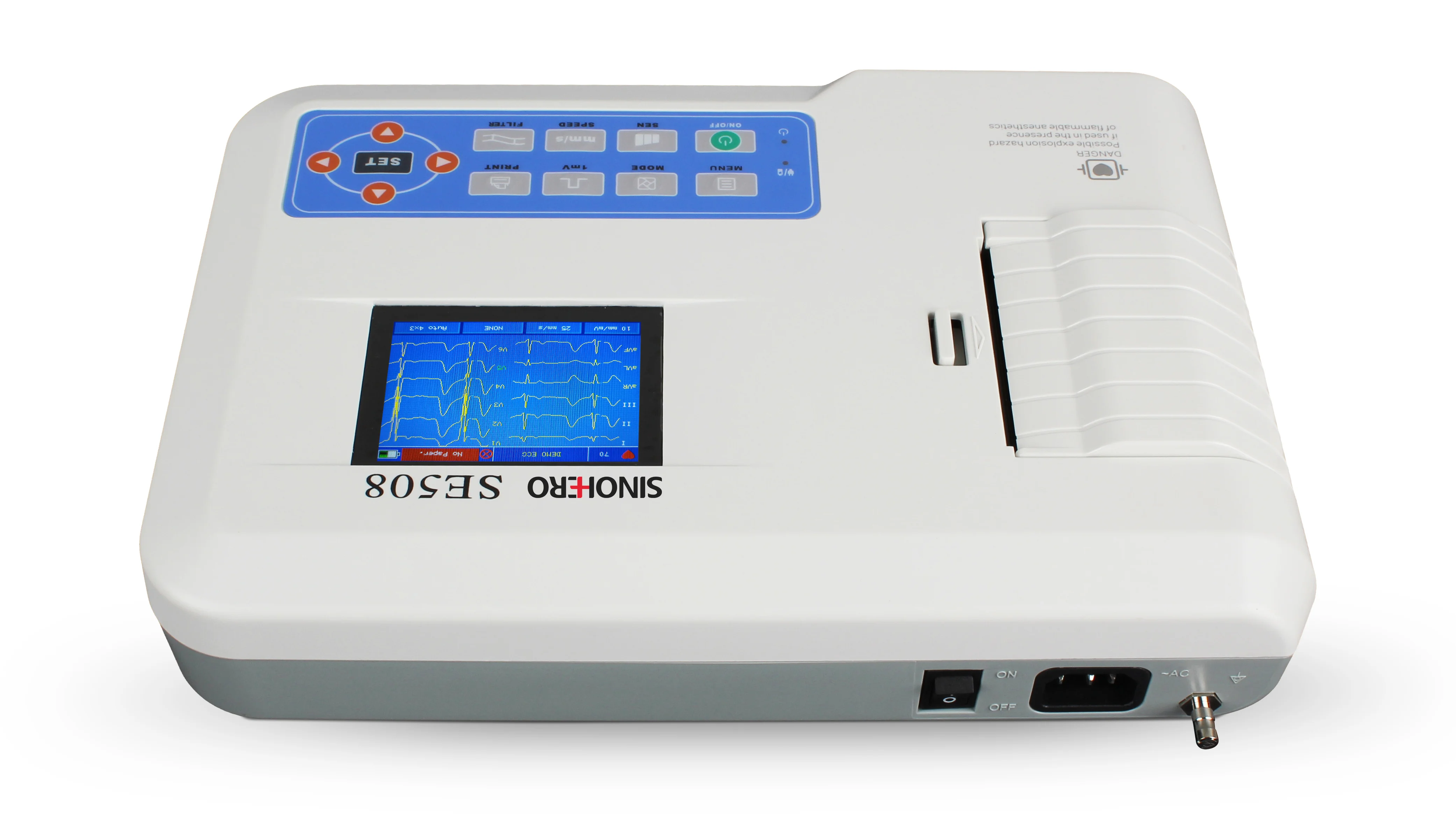 

Sinohero SE508 4,3 "ЖК-дисплей ЭКГ машина 3-канальная портативная ЭКГ машина