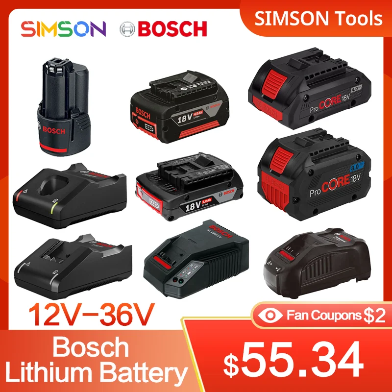 Литий-ионная аккумуляторная батарея, 12 В/10,8 В, 3000 мАч для bosch bat411 bat411a bat412 bat412a bat413 bat413a & 2.0ah