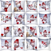 45x45cm silver christmas cushion cover merry christmas decoration for home christmas sofa decor 2022 xmas gifts new year 2023