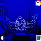3d лампа для спальни с аниме Токийский Гуль Juuzou, светодиодный ночник для украшения спальни, крусветильник подарок на день рождения, Токийский Гуль, ночник Juuzou