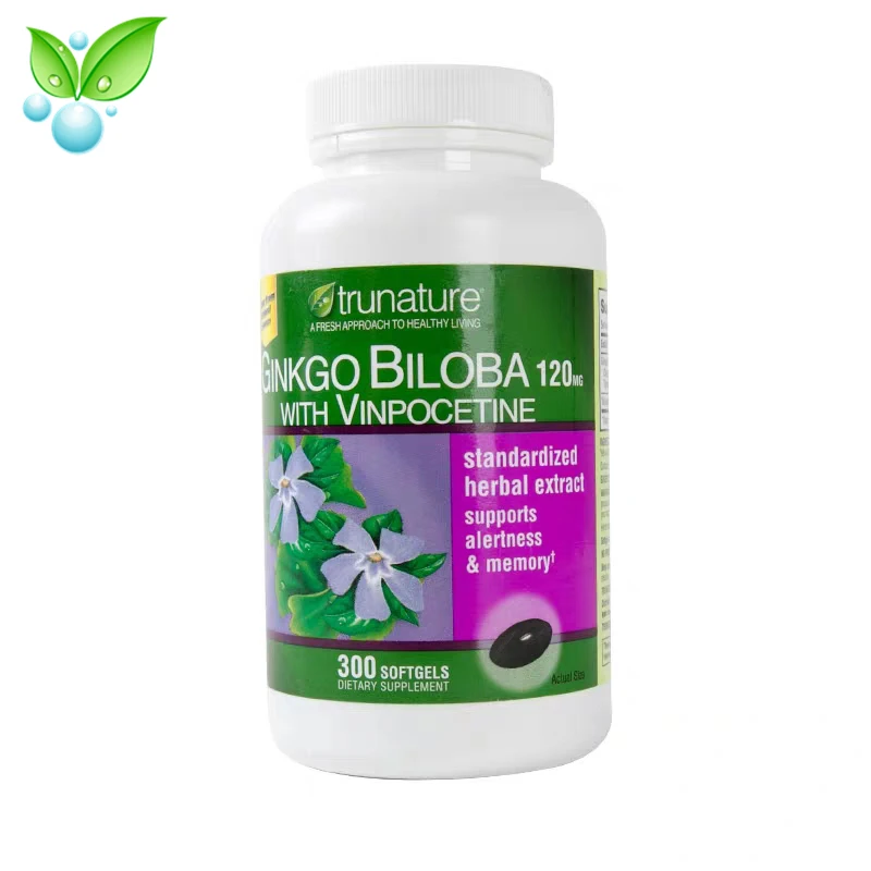 Американские оригинальные капсулы гинкго билоба с винпоцетином TRUNATURE 340 капсул |
