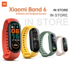 В магазине Xiaomi Mi Band 6 смарт-браслет Retina цветной экран SpO2 пульсометр фитнес-трекер водонепроницаемые наручные часы miband 6