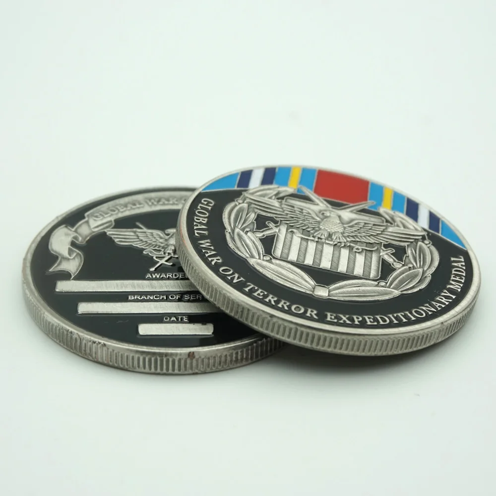 

Drop Shipping Sample UAS Eagle Global War on Terror Expeditionary Medal Challenge Military Coin