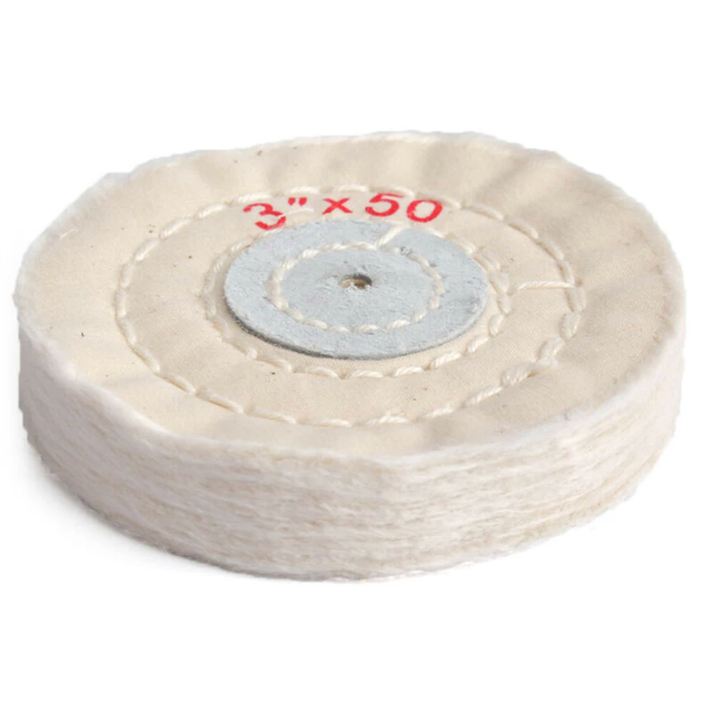

Kit Cloth Buffing Wheel Set Pack Lot White Replacement Accessories Sapre