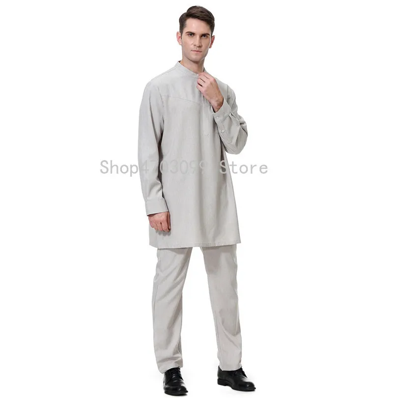 Fashion Muslim Sets islamique men turkish clothes pants muslimah wear moslim man saudi arabia muslim clothing for men