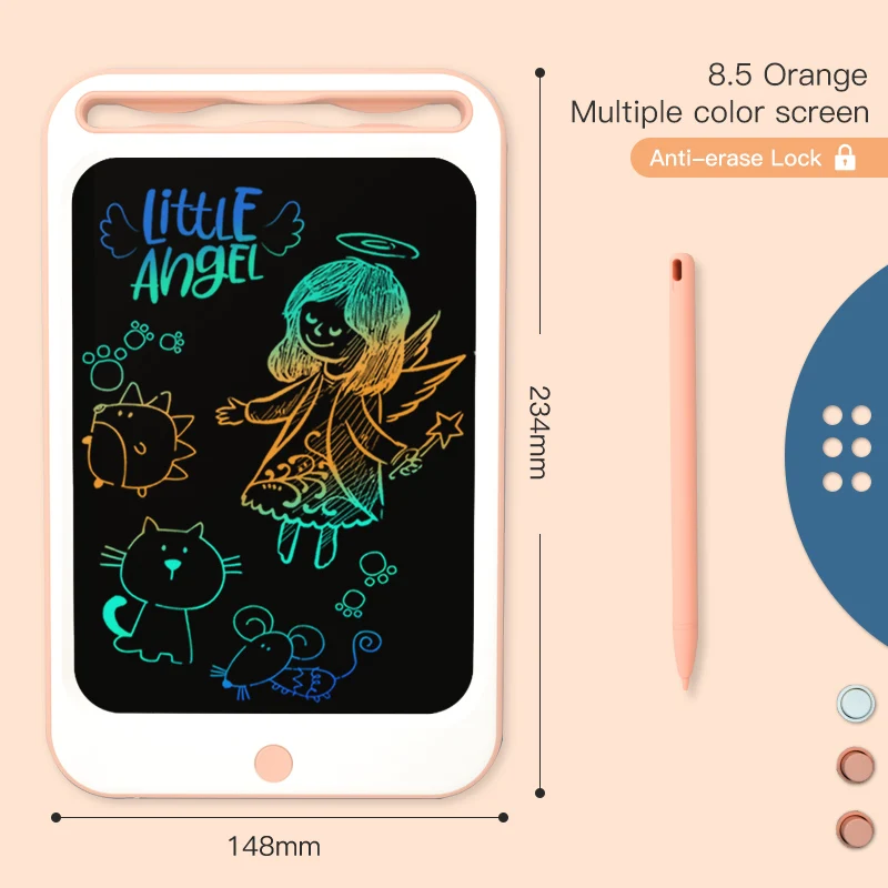 ZJ15-C orange Beiens 8.5-12 inch доска для рисования, игрушка планшет для рисования, игрушки для детей, магнитный планшет - Цвет: ZJ15-C orange
