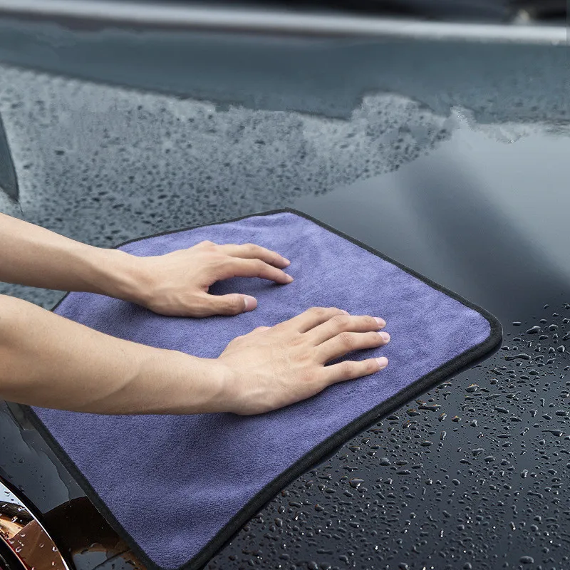 

1Pc Car Care Polishing Wash Towels Plush Microfiber Washing Drying Towel Strong Thick Plush Polyester Fiber Car Cleaning Cloth