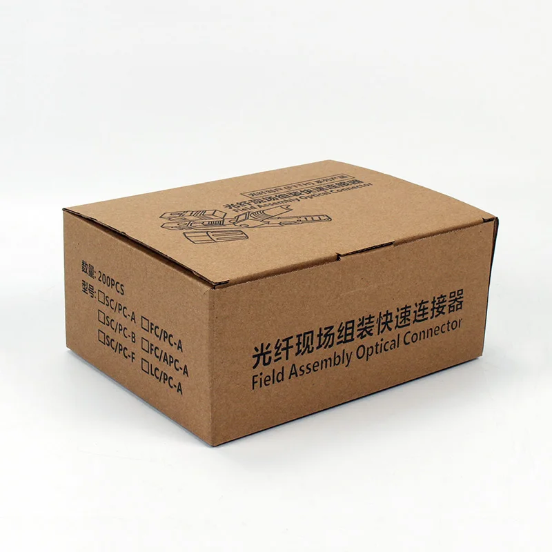 200pcs Embedded-SC APC Fiber Optic Quick Connector FTTH Single-Mode Fast Field Assembly Optical | Мобильные телефоны и