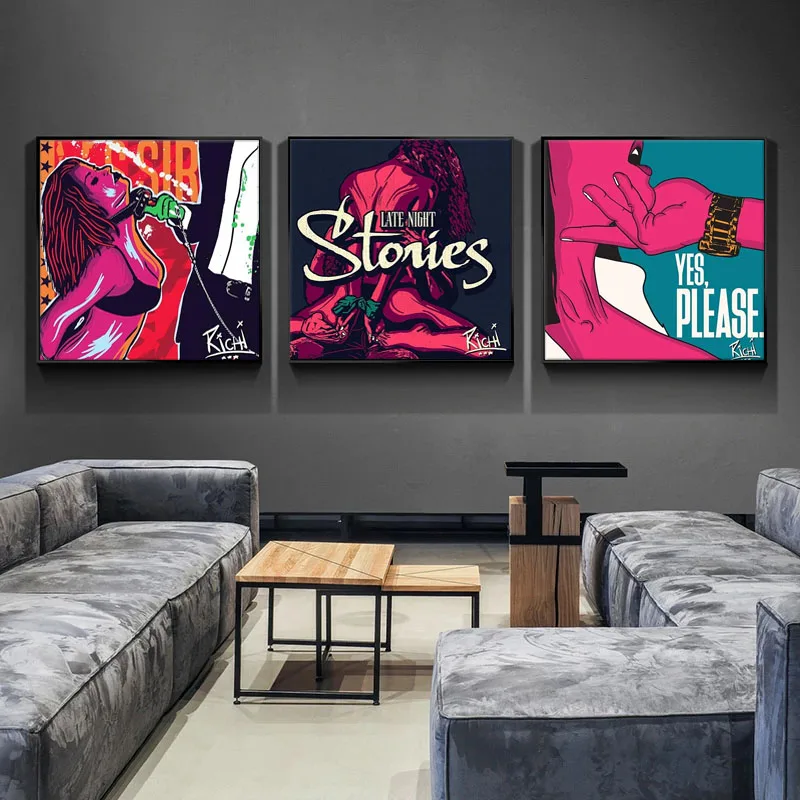 Абстрактная поп-арт телесное искусство холст живопись современные сексуальные