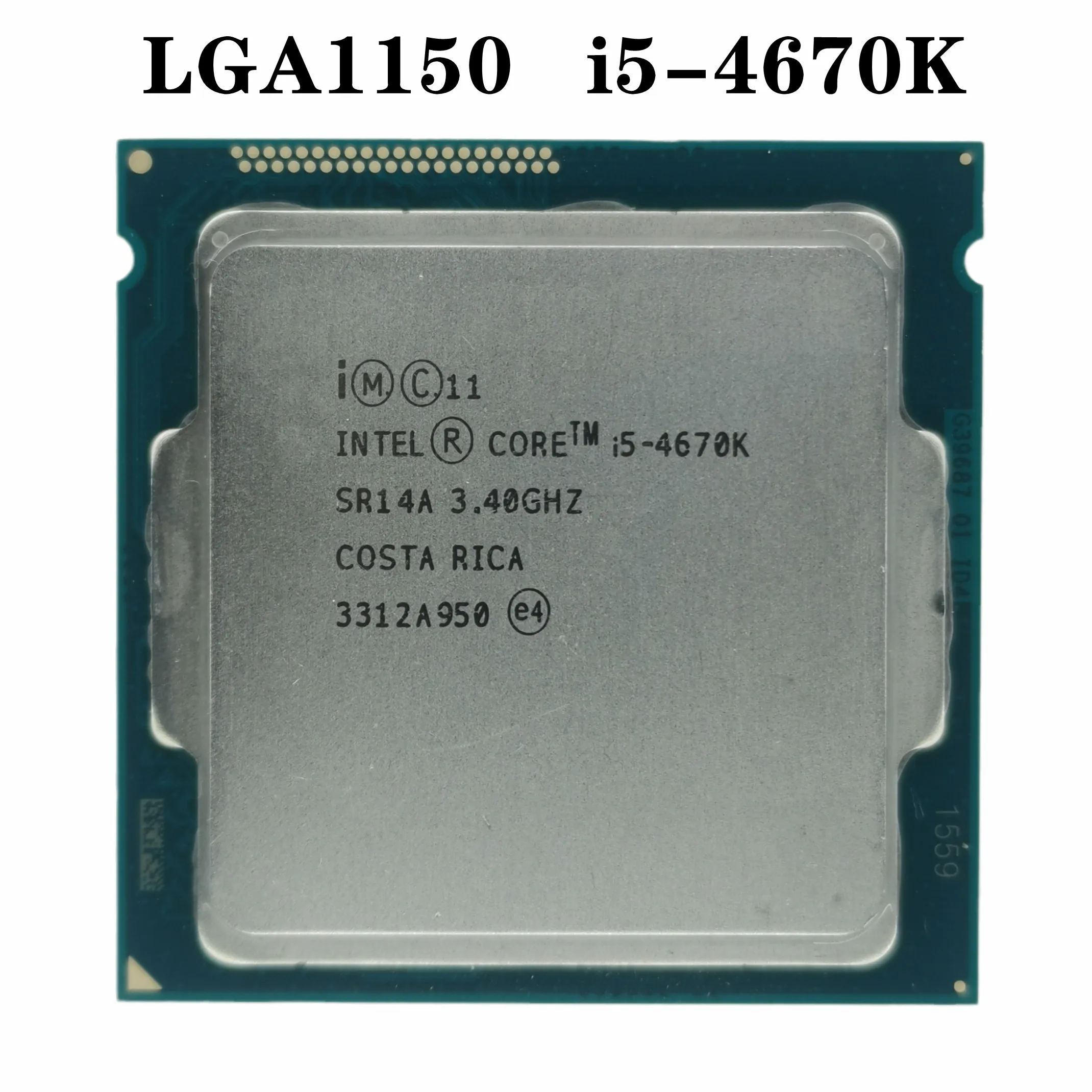 Десктопный центральный процессор i5-4670K i5 4670 K I5 3 4 ГГц четырехъядерный