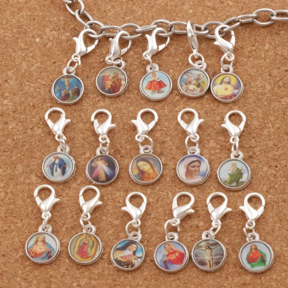 24 шт. медали на тибетскую серебряную католическую религиозную церковь |