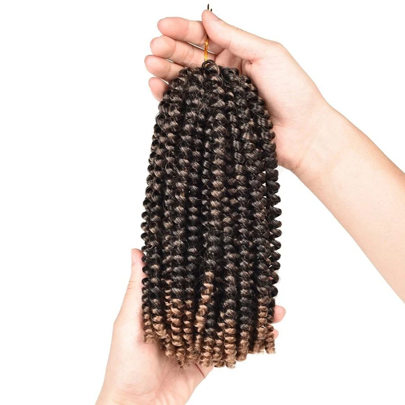 

8 дюймов 20 прядей Nubian твист крючком косички Омбре синтетические плетеные бомбинг твист удлинитель волос для пушистых твист