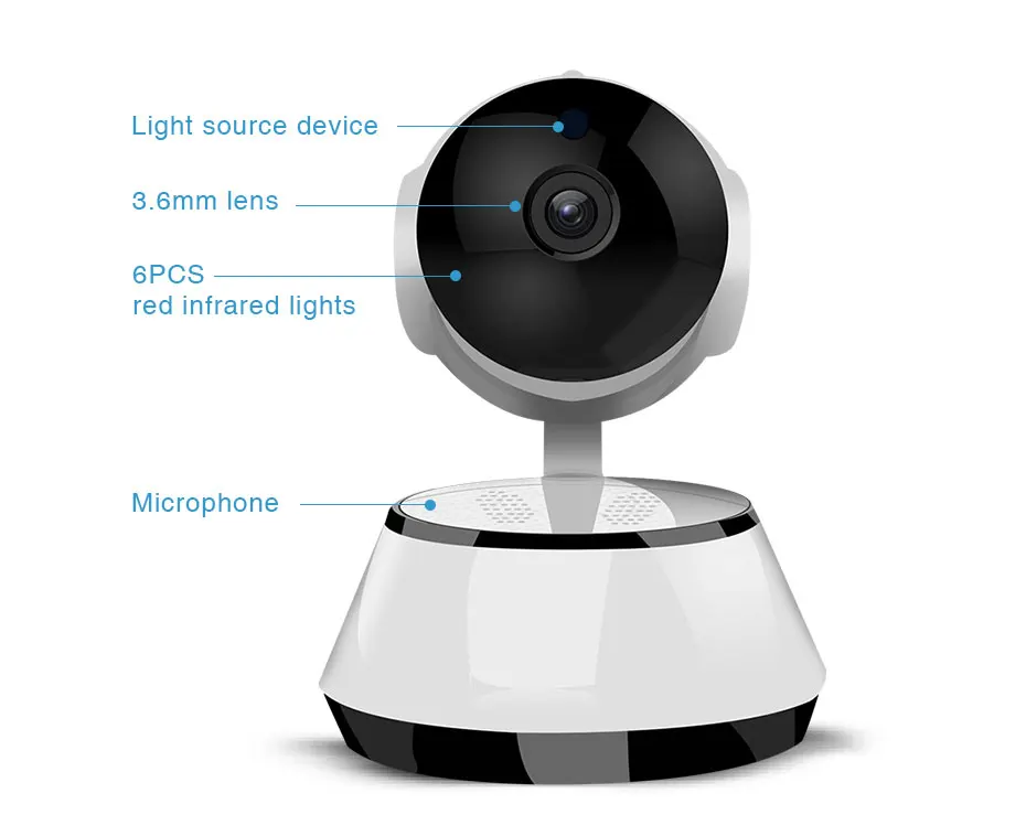 LOOSAFE 720P Беспроводная ip-камера для домашнего видеонаблюдения ICR ночного видения CCTV PTZ wi-fi панорамная сетевая ip-камера видеонаблюдения КМОП H.264 домашняя камера Прямая