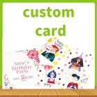 100 шт. индивидуальная односторонняя печать визитных карточек белая Крафтовая Печать логотипа Рождество