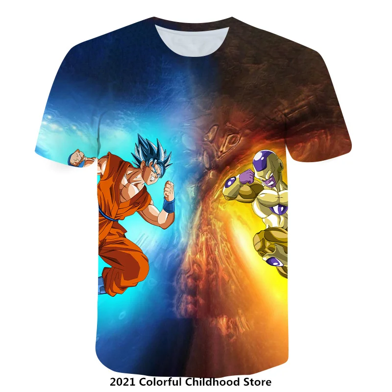 

T-shirts Anime Clothes 2021 Summer New Short-sleeved Harajuku Shirt Sweatshirt Quick-Drying, Non-Ironing Clothes for Teens