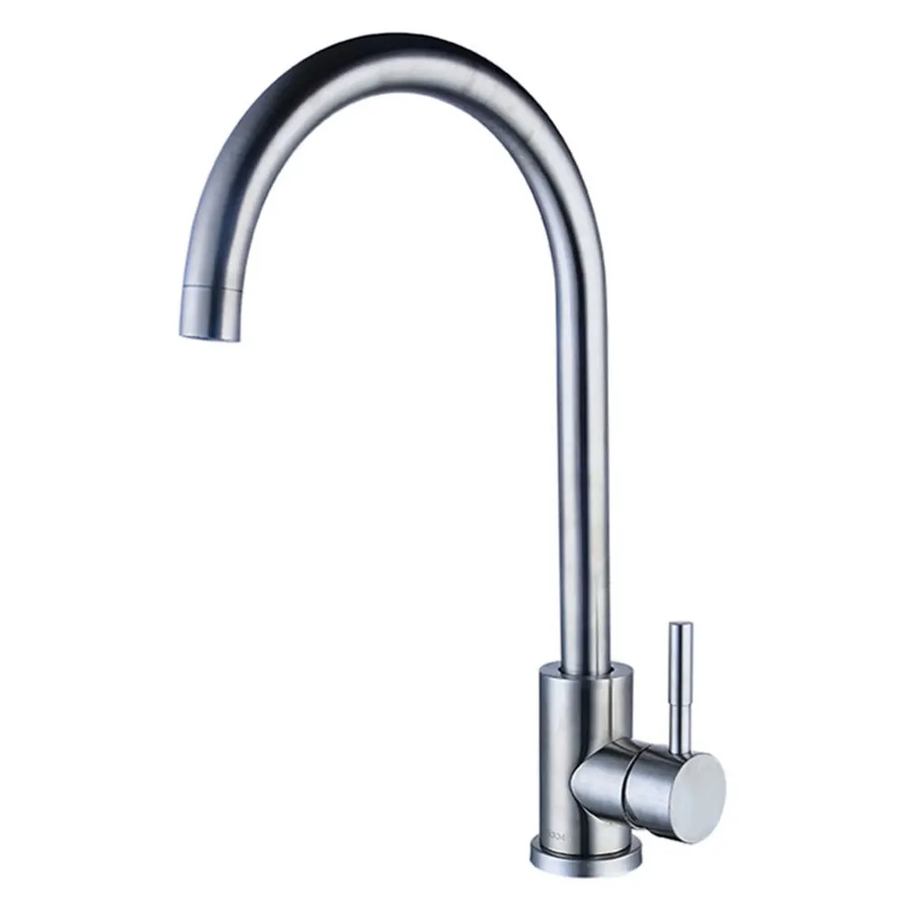 

Hone Practical Single Hole Cold and Hot Water Stainless Steel Washing with 2pcs 60cm Tubes for Kitchen (120