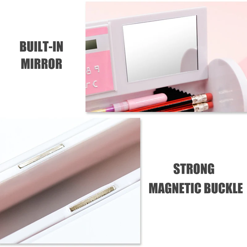 Канцелярская коробка зыбучий песок полупрозрачный многофункциональный чехол