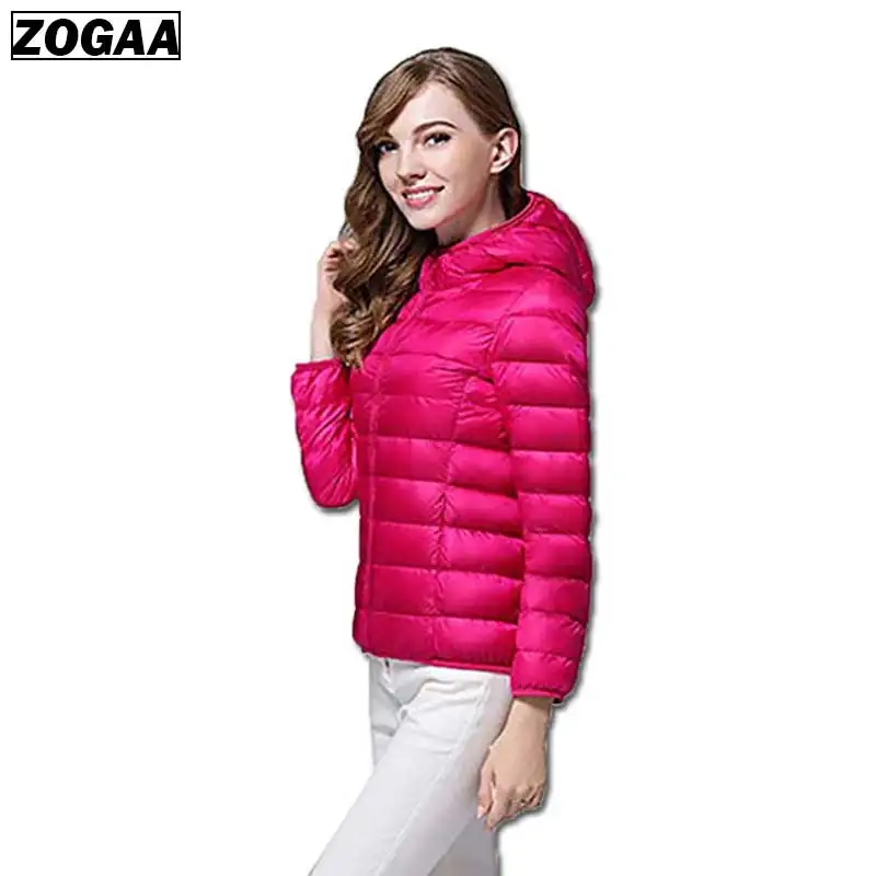 ZOGAA 2019 Women Autumn Winter Jackets Hooded Coat Female Fashion Thin Light Jacket Womens Padded Cotton Parkas Casual Basic | Женская