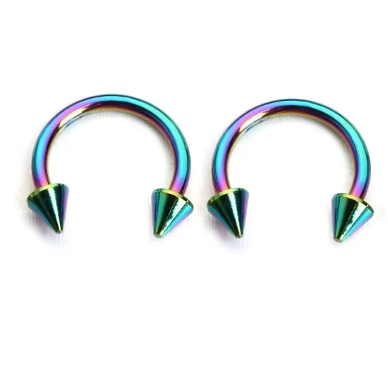 10 шт. 9 мм Штанга из нержавеющей стали для бровей губ носа пирсинг серьги-гвоздики