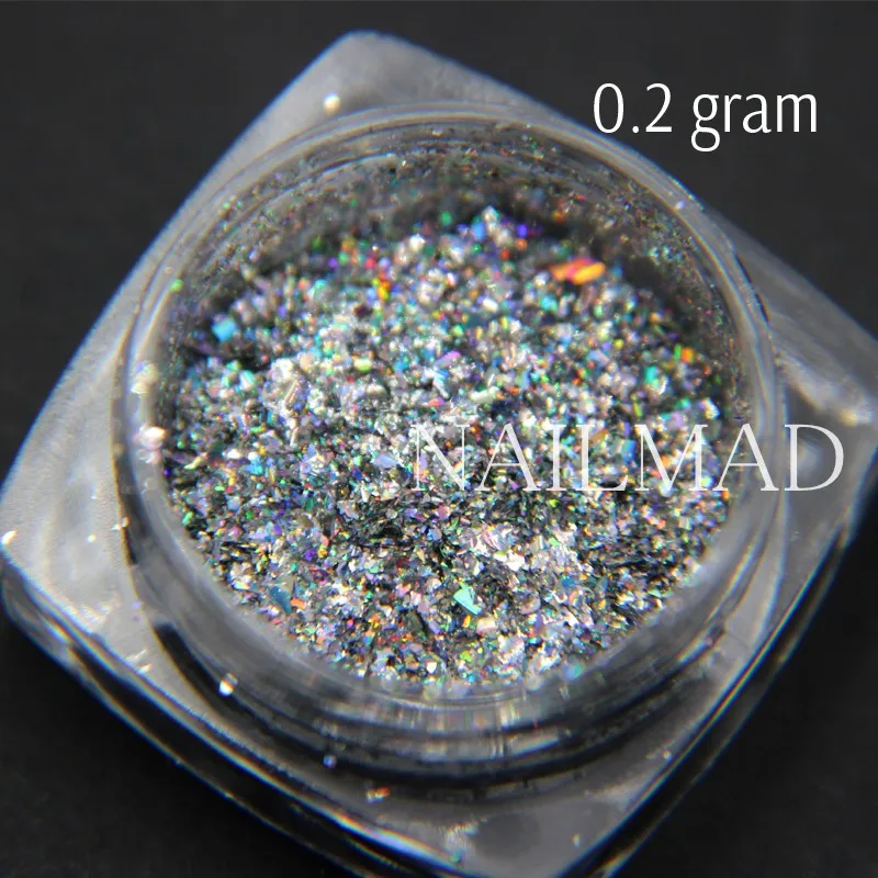 0 2 г/коробка блестящие хлопья для ногтей|nail powder|laser powderpowder nail |