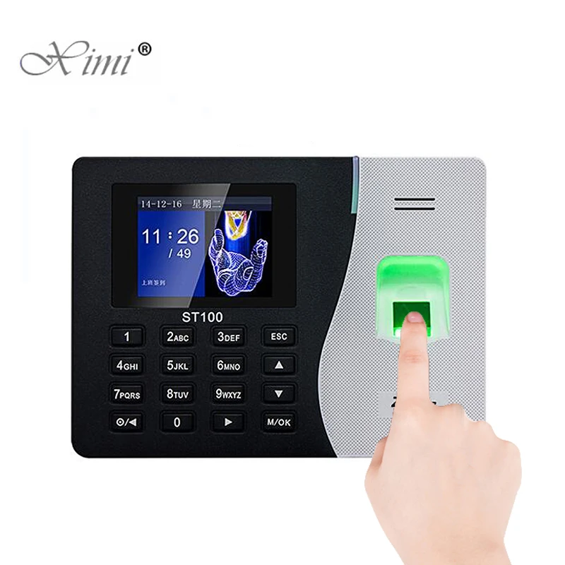 ZK ST100 SSR Fingerprint Time Clock Recorder Auot Excel Report Attendance Employee Electronic | Безопасность и защита