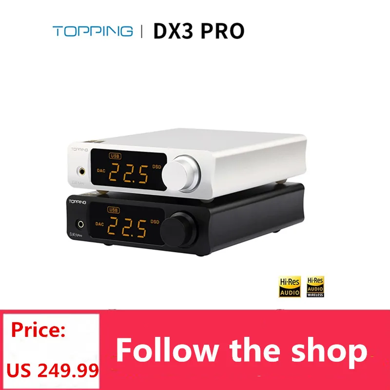 baratas Cobertura Dx3 Pro Bluetooth Decodificação Amp Ldac Edição Ak4493 Usb Dac Xmos Xu208 Dsd512 Solução Dura SaĆda De Fone De Ouvido Tpa6120a2