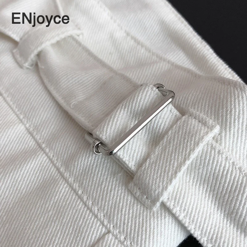 В винтажном стиле белая с высокой талией джинсы для женщин уличная одежда