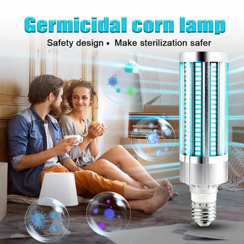 2020 новейший 60 вт уф бактерицидный светильник Led UVC лампа E27 бактерицидная с