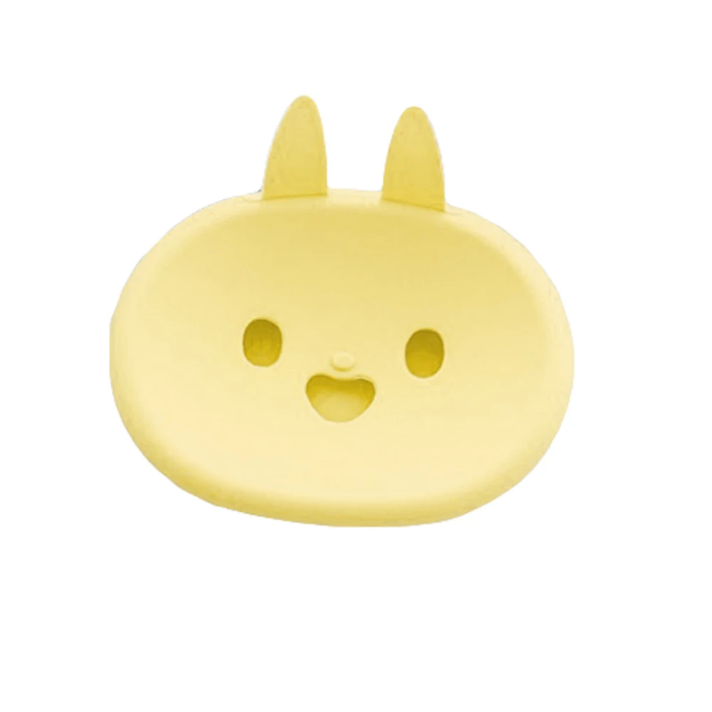 1 Set Lovely Practical Portable Cartoon Rabbit Bathroom Soap Dish Box Double Layer Draining Holder For Accessories | Дом и сад