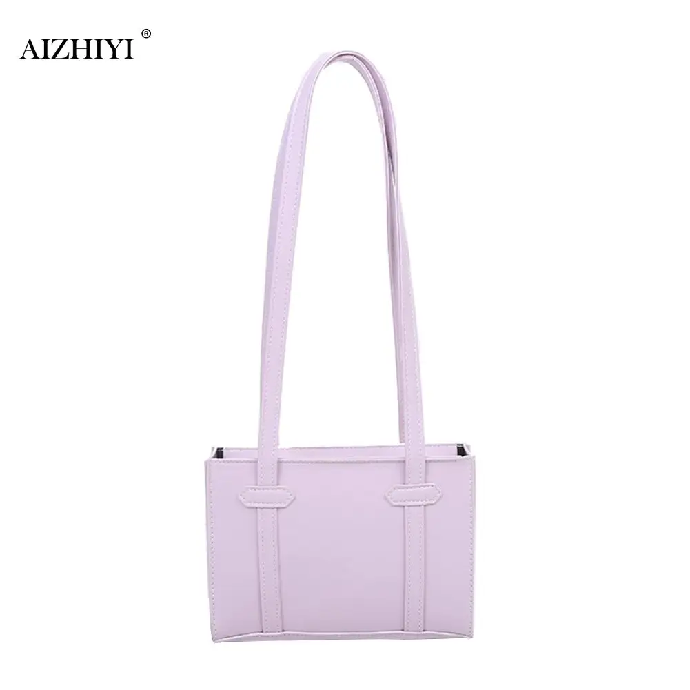 

Simple PU Leather Women Handbag Tote Female Streetwear Underarm Shoulder Bag Fashion Exquisite Shopping Bags