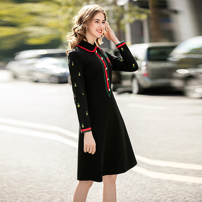 Подиум Дизайнер Высокое качество Весна Осень Новые женские модные вечерние