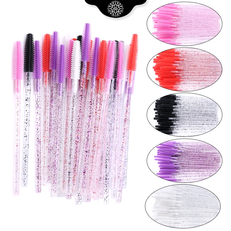 Новая прозрачная силиконовая Кисть для макияжа с бриллиантовой ручкой кисть