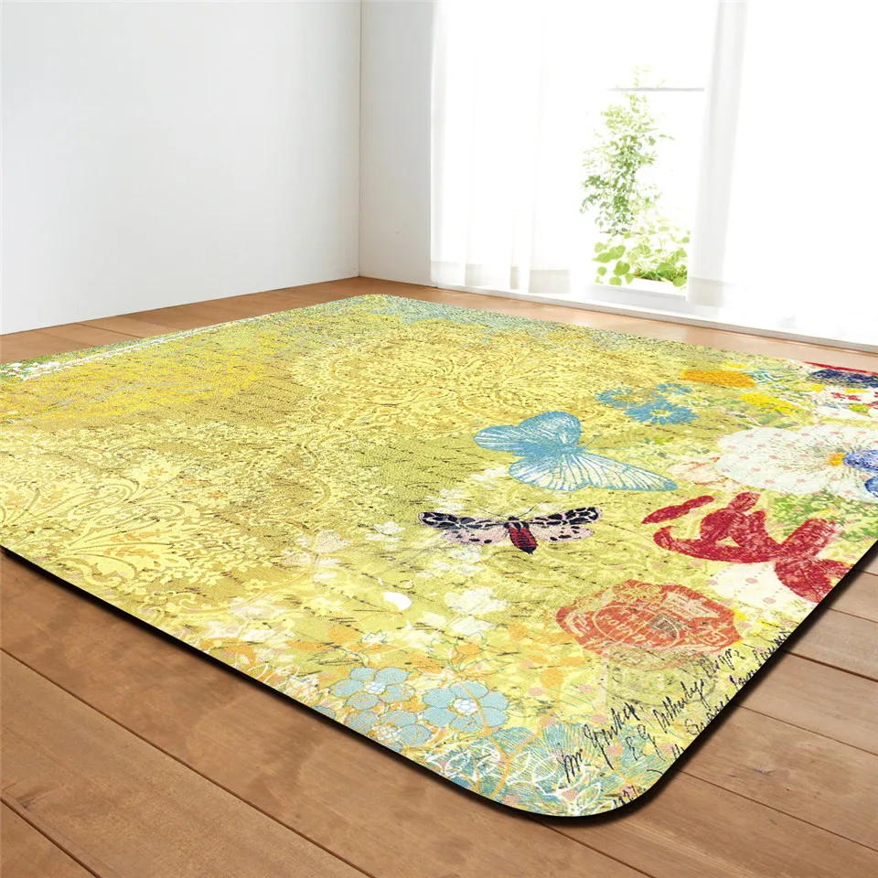 Большой винтажный ковер для гостиной красивый Европейский стиль мягкий кухонный