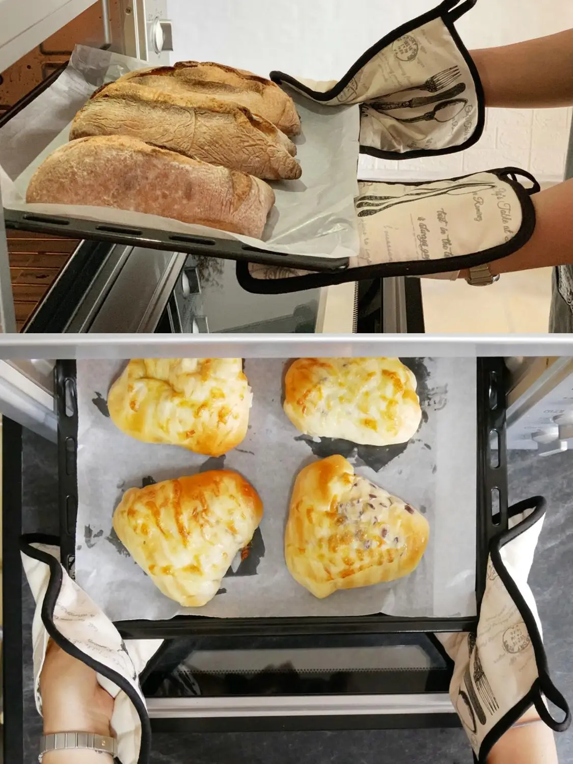 

2 PCS Quilted Cotton Pot Holders with Pocket Heat Resistant for Cooking or Baking,18x23 cm