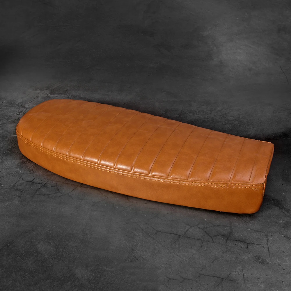 64 см винтажный мотоцикл на заказ Ретро желтый гусеница полоса плоская Двойная