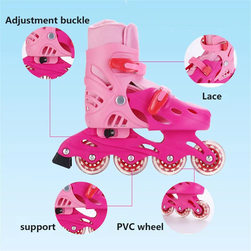 Adjustable Inline Roller Skates Universal For Beginner Adults Boys Girls THICKENED AND COMFORTABLE | Спорт и развлечения