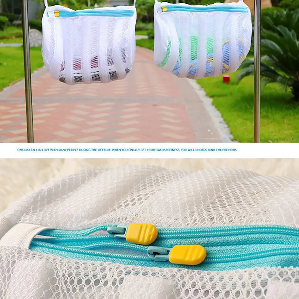 Мешок для мытья обуви сетчатый мешок стирки и раствор хранения или сушки