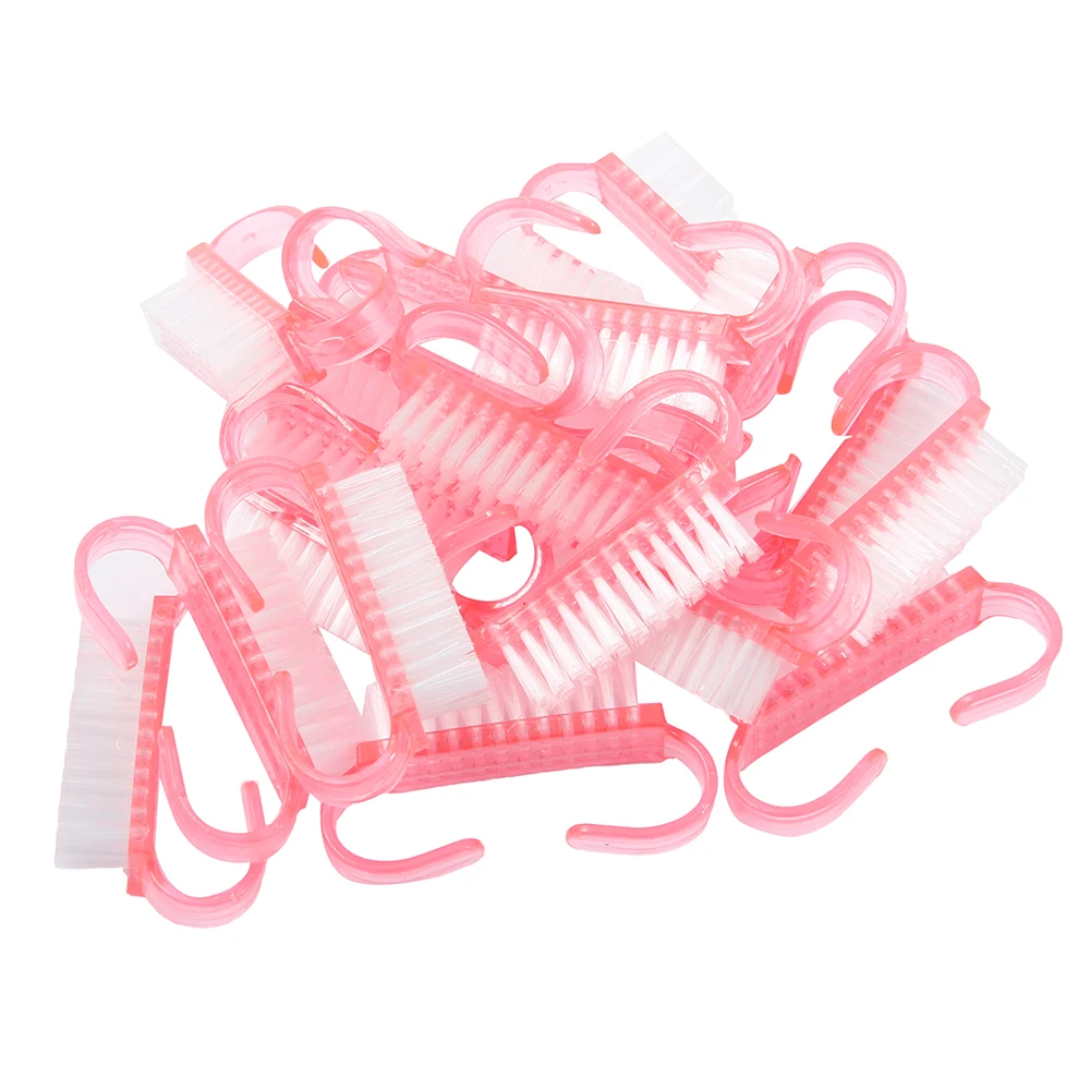 50 шт щетка для чистки ногтей пластиковая удаления пыли инструменты маникюра