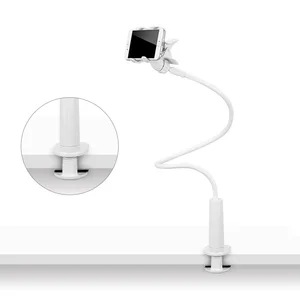 90cm deskside flexible phone holder gooseneck cellphone arm clamp for smartphone bedroom desktop jr deals free global shipping