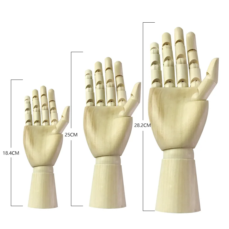 Деревянные ручные фигурки вращающаяся ручная модель манекен для рисования