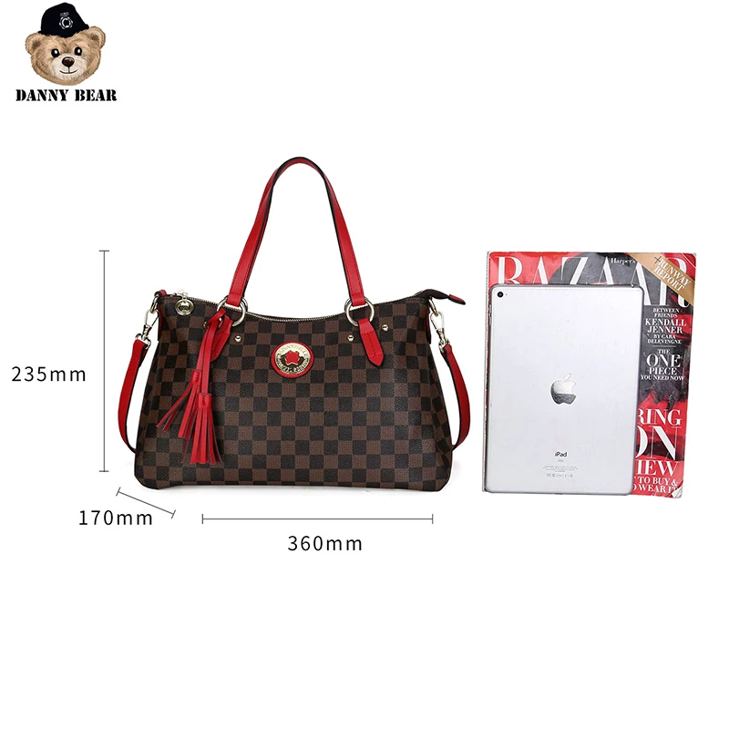 Женская сумка-мессенджер Дэнни медведь с принтом Lingge Классическая Сумка-ведро