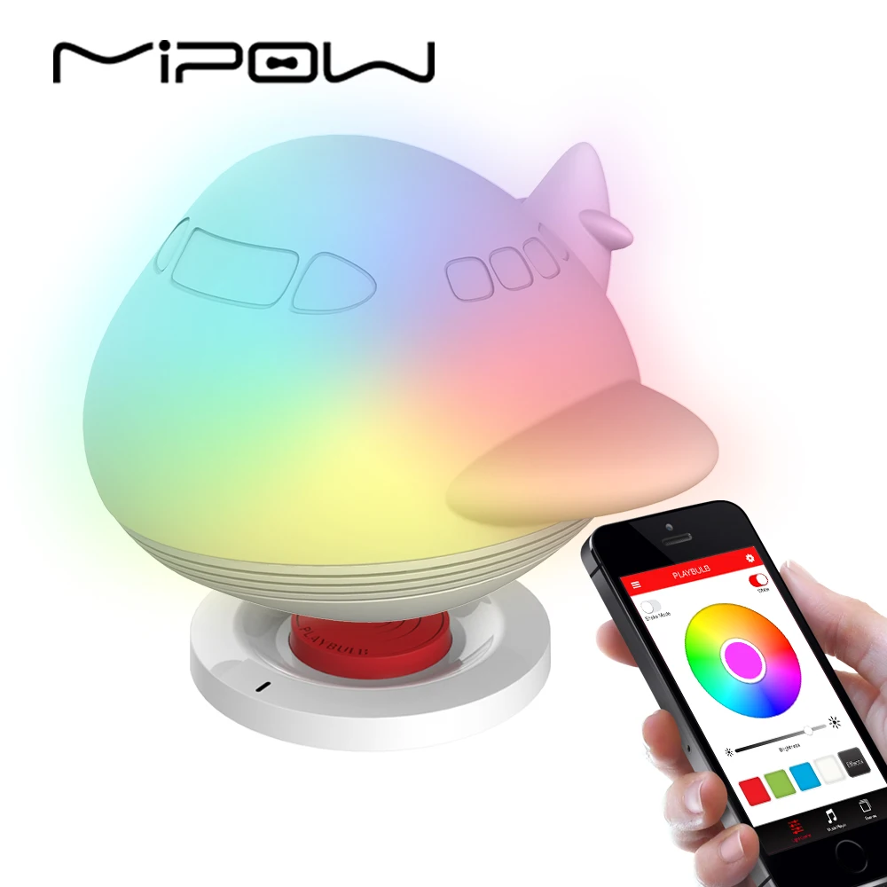 Mipow ночник с bluetooth динамиком беспроводная Настольная лампа зарядкой для спальни