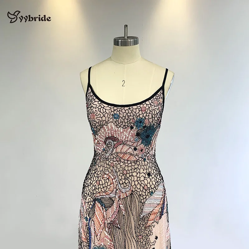 Yyневесты на заказ вечерние платья ручная работа красочное Бисероплетение с