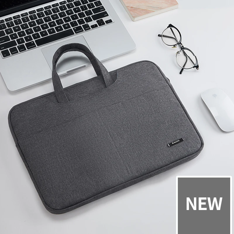 NEW Gray Сумка KALIDI для ноутбука 13,3 14 15 15,6 дюймов Сумка для ноутбука Macbook Air Pro 11 13 15 Dell Asus hp acer чехол для ноутбука водонепроницаемый - Цвет: NEW Gray