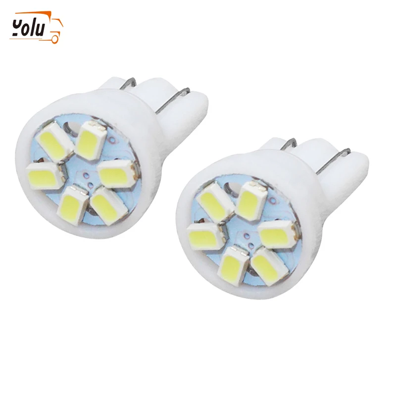 Yolu T10 1206 W5W салона светодиодный клин инструменты для дверцы боковая лампа фонарь