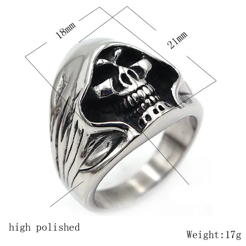 Женская винтажная шляпа FIMAODZ череп из сплава 2020 в готическом стиле нержавеющая